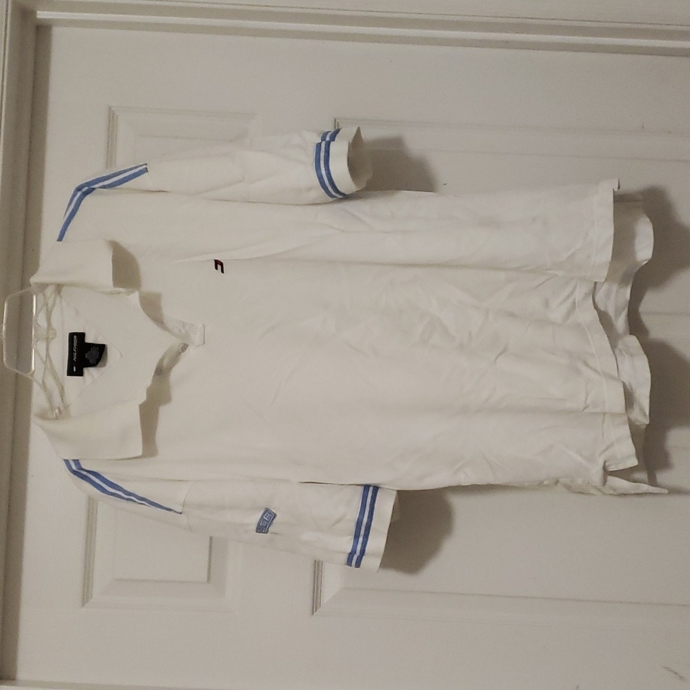 Hilfiger  athletics white blue tee